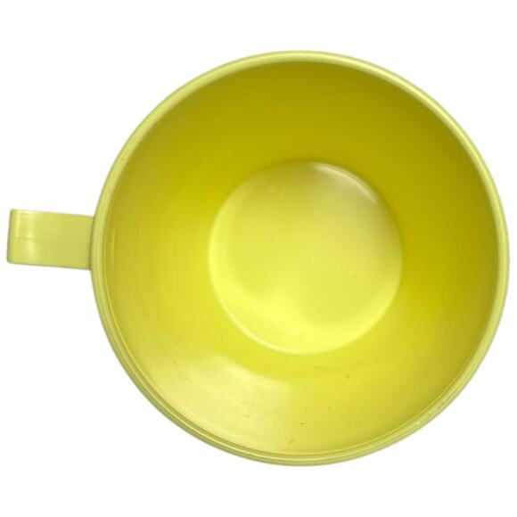 Vintage Hawkeye Yellow Divided Plates Mugs Picnic Set Burlington - Picture 4 of 16